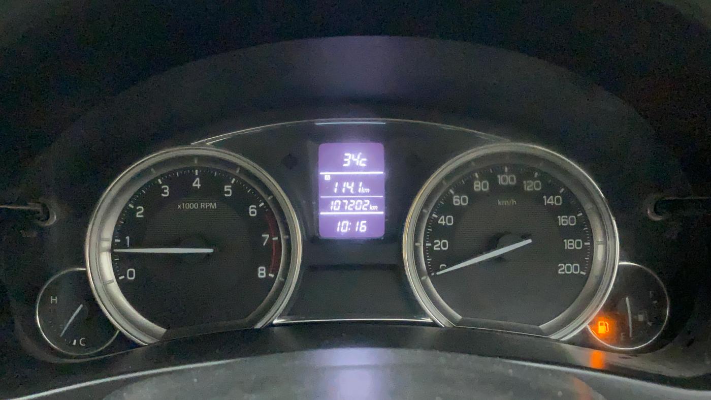 2016 Maruti Ciaz ZXI, Petrol, Manual, 1,07,298 km, Odometer Image