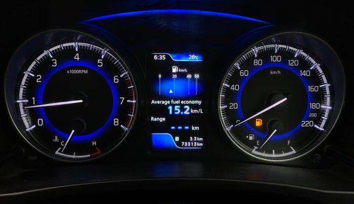2017 Maruti Baleno ALPHA PETROL 1.2, Petrol, Manual, 73,309 km, Odometer Image