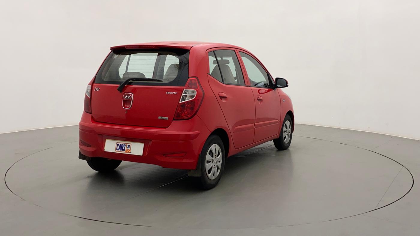 2013 Hyundai i10 SPORTZ 1.2 AT, Petrol, Automatic, 45,932 km, Right Back Diagonal