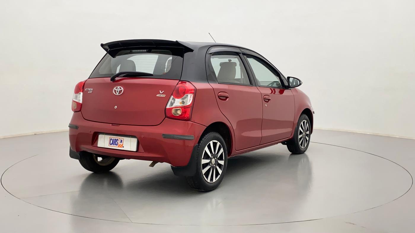 2016 Toyota Etios Liva V  LIMITED, Petrol, Manual, 39,921 km, Right Back Diagonal