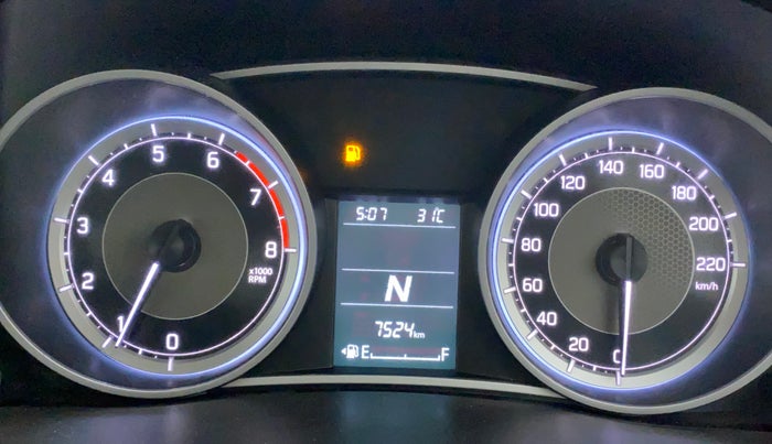 2022 Maruti Dzire VXI AMT, Petrol, Automatic, 7,524 km, Odometer Image