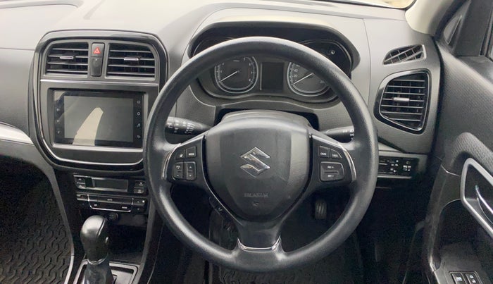 2022 Maruti Vitara Brezza ZXI AT SHVS, Petrol, Automatic, 12,254 km, Steering Wheel Close Up