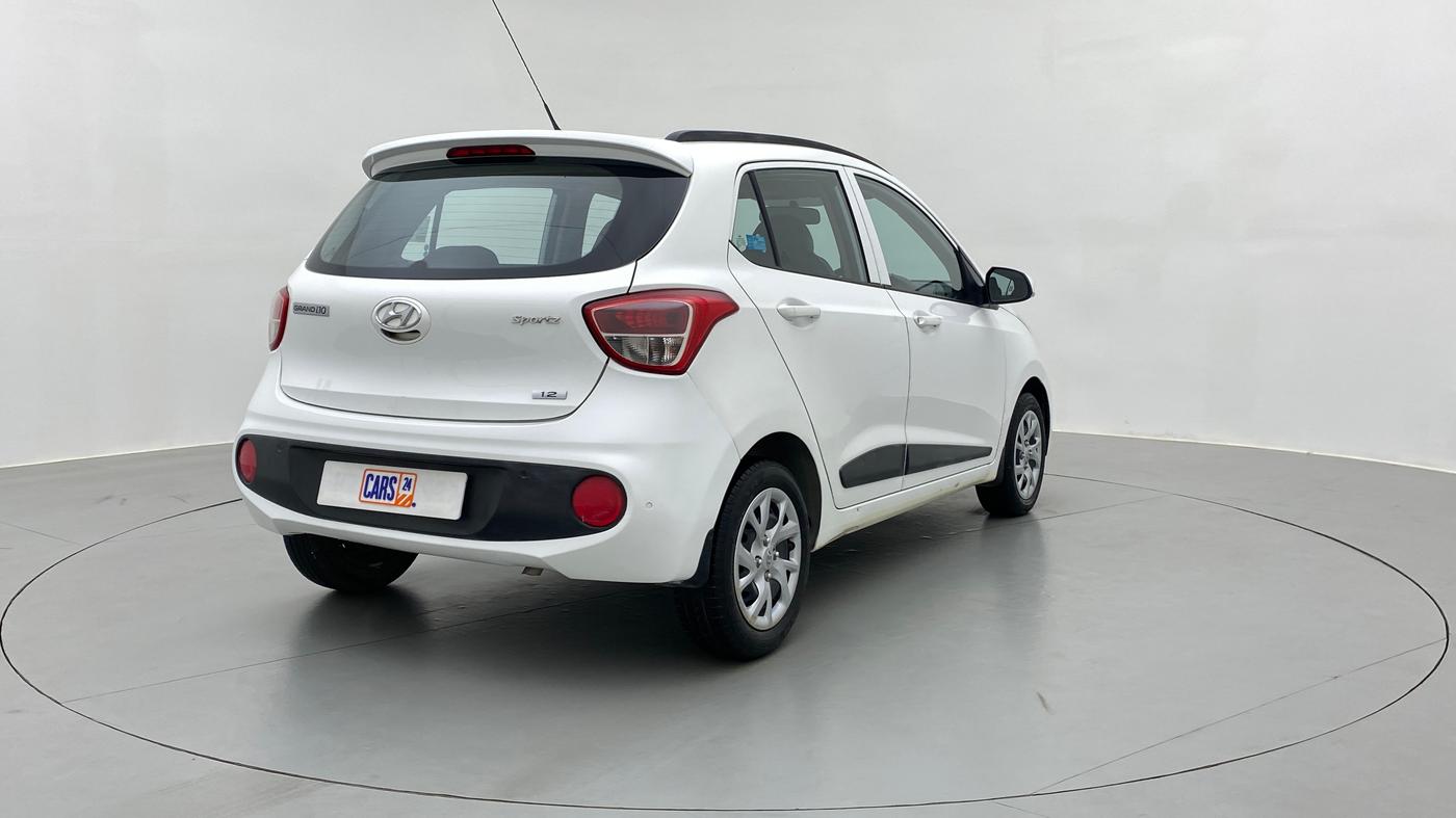 2019 Hyundai Grand i10 SPORTZ 1.2 KAPPA VTVT, Petrol, Manual, 13,477 km, Right Back Diagonal