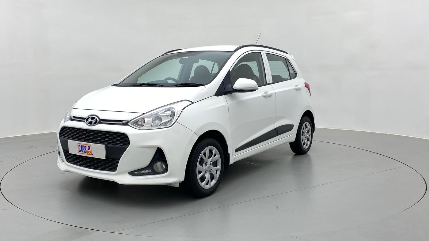 2019 Hyundai Grand i10 SPORTZ 1.2 KAPPA VTVT, Petrol, Manual, 13,477 km, Left Front Diagonal