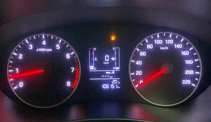 2018 Hyundai Elite i20 SPORTZ 1.2, Petrol, Manual, 1,06,107 km, Odometer Image