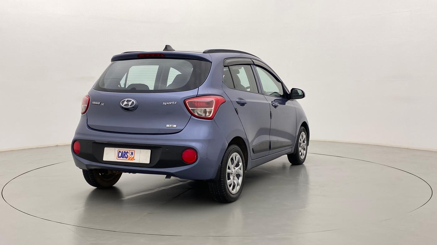 2017 Hyundai Grand i10 Sportz(O) 1.2 MT, Petrol, Manual, 35,912 km, Right Back Diagonal