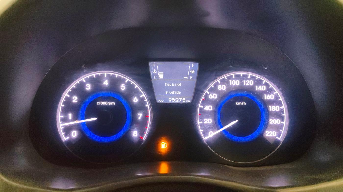 2013 Hyundai Verna FLUIDIC 1.6 VTVT SX OPT, Petrol, Manual, 95,261 km, Odometer Image