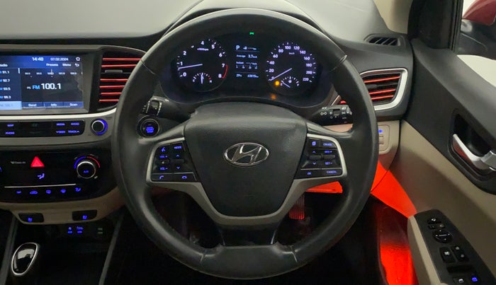 2018 Hyundai Verna 1.6 VTVT SX (O) AT, Petrol, Automatic, 63,928 km, Steering Wheel Close Up