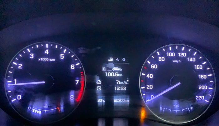 2017 Hyundai Elite i20 ASTA 1.2 (O), Petrol, Manual, 60,758 km, Odometer Image