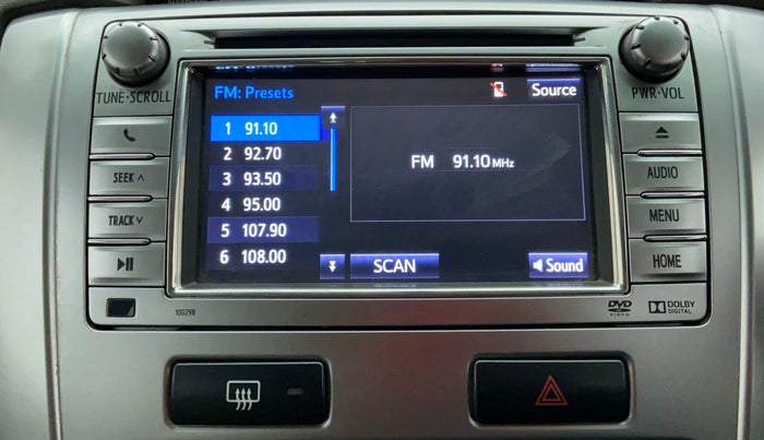 2014 Toyota Innova 2.5 VX 8 STR BS IV, Diesel, Manual, 70,285 km, Infotainment System