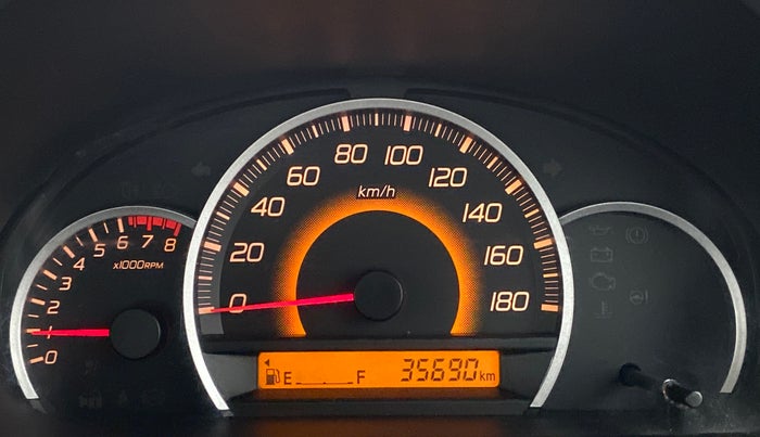 2016 Maruti Wagon R 1.0 VXI, Petrol, Manual, 35,690 km, Odometer Image