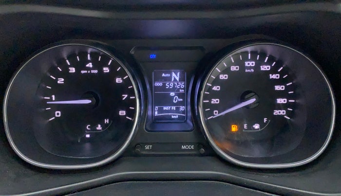 2018 Tata NEXON XZA PLUS PETROL DUAL TONE, Petrol, Automatic, 59,726 km, Odometer Image