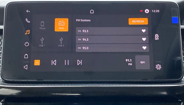 2022 Skoda KUSHAQ STYLE 1.0TSI MT, Petrol, Manual, 1,176 km, Infotainment System