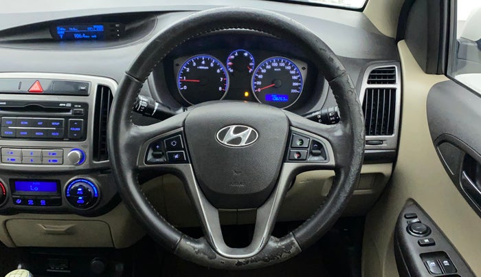 2012 Hyundai i20 SPORTZ 1.2, Petrol, Manual, 1,08,263 km, Steering Wheel Close Up