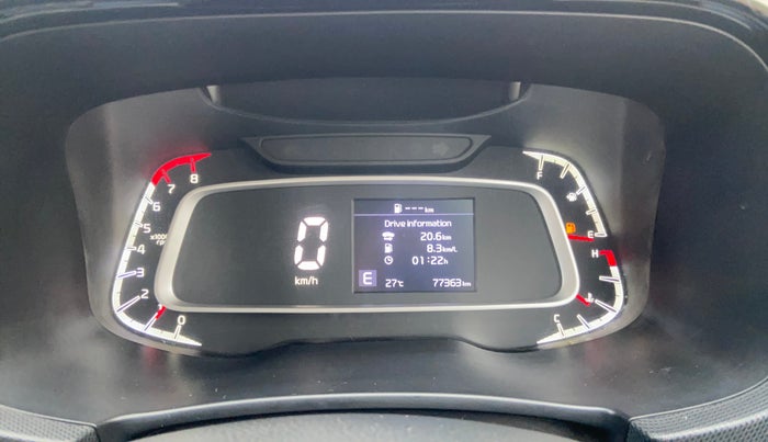 2021 KIA SONET HTX 1.0 IMT, Petrol, Manual, 77,342 km, Odometer Image