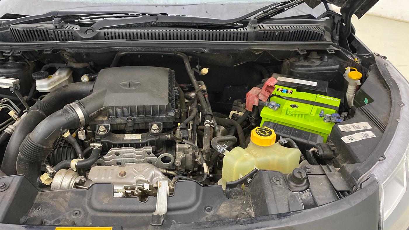 2023 Tata NEXON XZA PLUS (L) DARK EDITION, Petrol, Automatic, 35,984 km, Engine View - Left