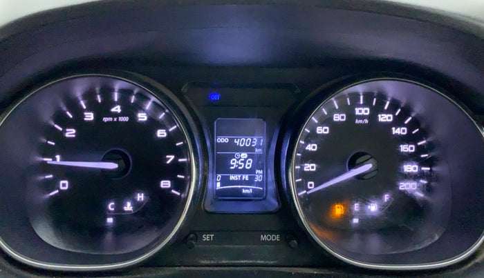 2018 Tata TIGOR XZ PETROL, Petrol, Manual, 40,031 km, Odometer Image