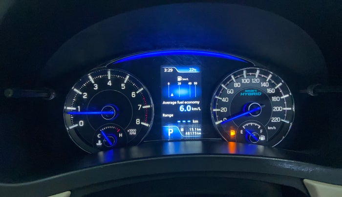 2022 Maruti Ciaz DELTA AT 1.5 SHVS PETROL, Petrol, Automatic, 48,161 km, Odometer Image