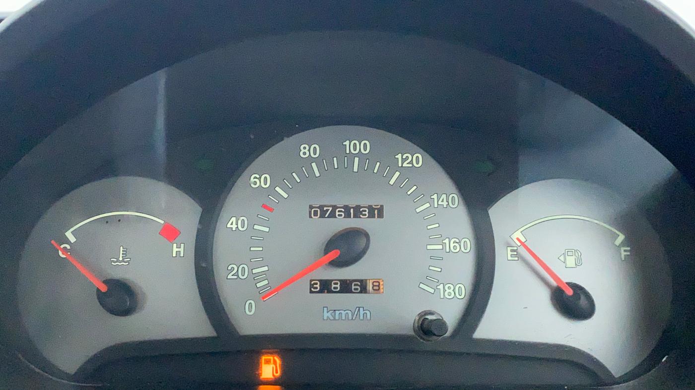 2013 Hyundai Santro Xing GLS, Petrol, Manual, 76,196 km, Odometer Image