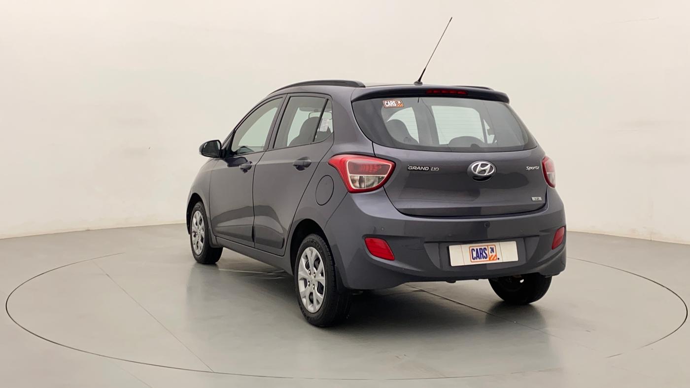 2016 Hyundai Grand i10 SPORTZ 1.2 KAPPA VTVT, Petrol, Manual, 48,956 km, Left Back Diagonal
