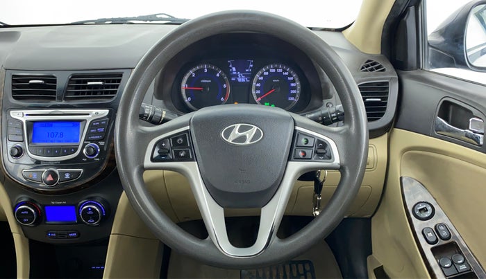 2014 Hyundai Verna FLUIDIC 1.4 EX CRDI, Diesel, Manual, 78,498 km, Steering Wheel Close Up