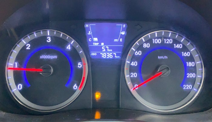 2014 Hyundai Verna FLUIDIC 1.4 EX CRDI, Diesel, Manual, 78,498 km, Odometer Image