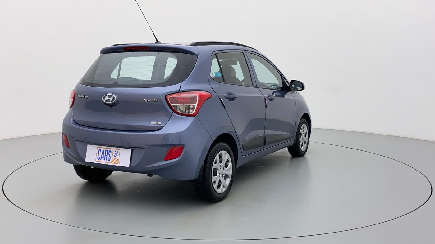 2016 Hyundai Grand i10 SPORTZ 1.2 KAPPA VTVT, Petrol, Manual, 34,047 km, Right Back Diagonal