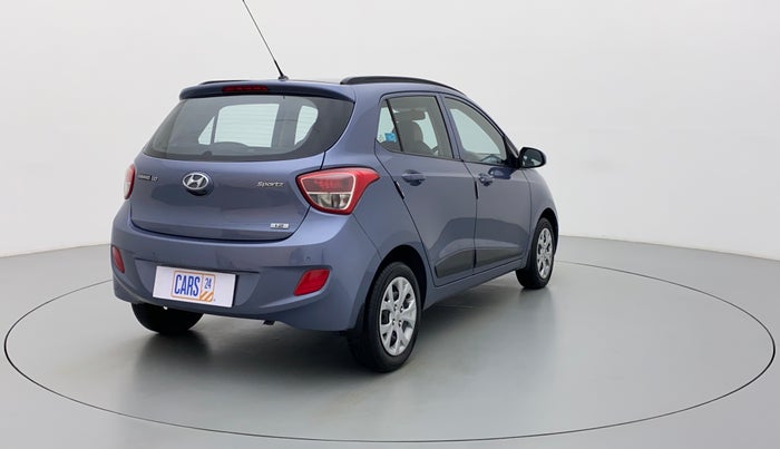2016 Hyundai Grand i10 SPORTZ 1.2 KAPPA VTVT, Petrol, Manual, 34,047 km, Right Back Diagonal
