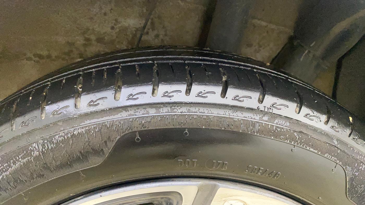 2025 Hyundai AURA SX PLUS 1.2 AMT, Petrol, Automatic, 11,625 km, Left Rear Tyre Tread