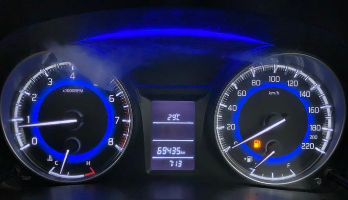 2017 Maruti Baleno DELTA PETROL 1.2, Petrol, Manual, 69,435 km, Odometer Image