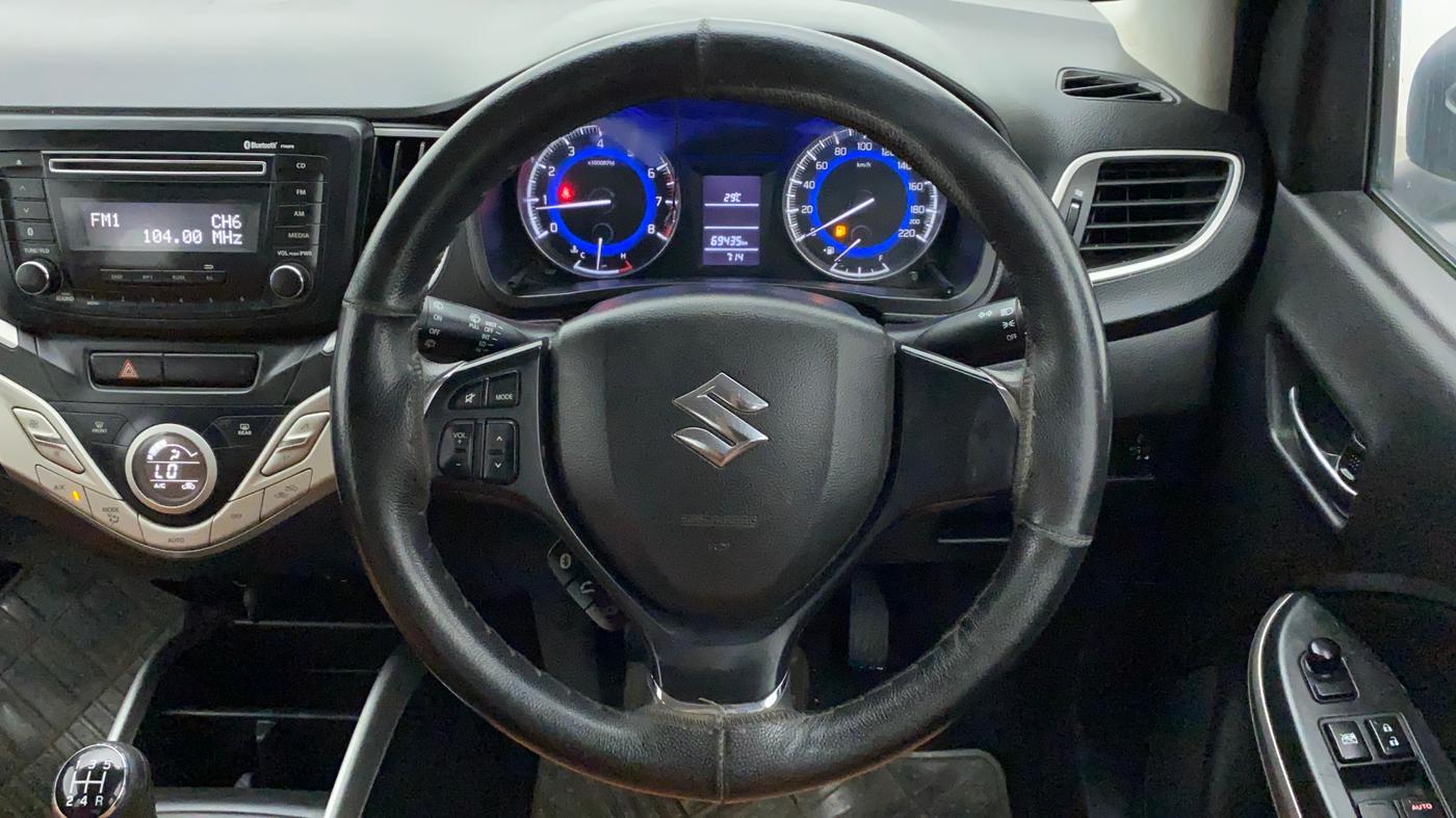 2017 Maruti Baleno DELTA PETROL 1.2, Petrol, Manual, 69,435 km, Steering Wheel Close Up