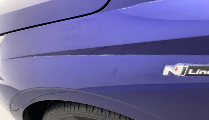 2021 Hyundai NEW I20 N LINE N8 1.0 TURBO GDI DCT DUAL TONE, Petrol, Automatic, 24,347 km, Left fender - Slightly dented
