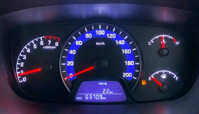 2015 Hyundai Xcent SX 1.2 OPT, Petrol, Manual, 63,776 km, Odometer Image