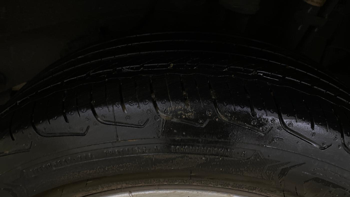 2025 Tata NEXON Pure Plus 1.2 iCNG 6MT, CNG, Manual, 9,262 km, Left Rear Tyre Tread
