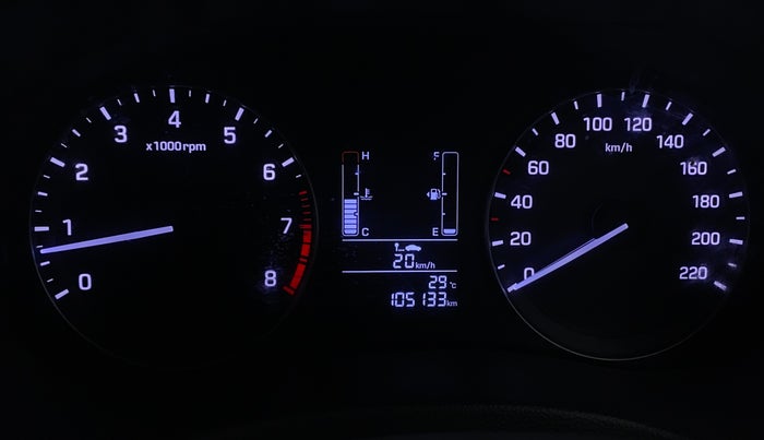 2016 Hyundai Creta SX PLUS 1.6 PETROL, Petrol, Manual, 1,05,128 km, Odometer Image