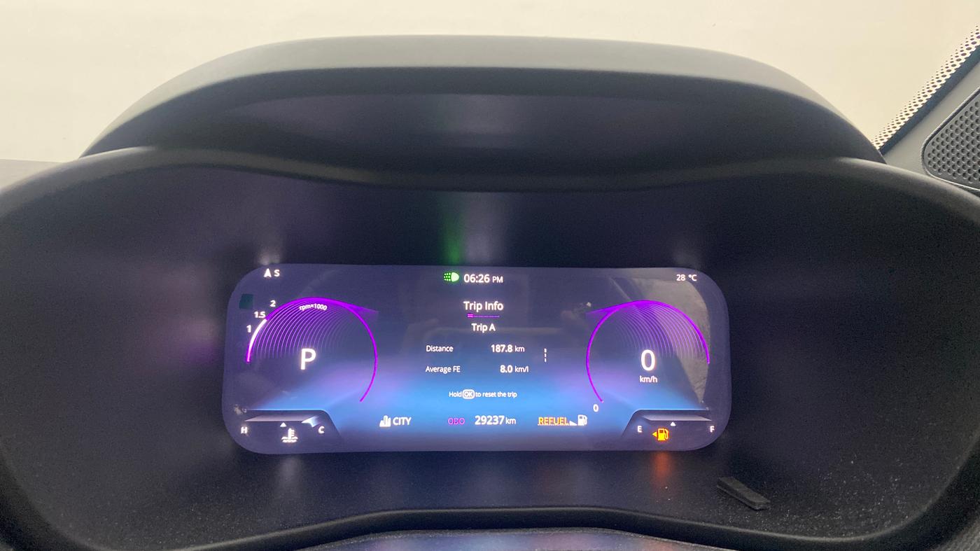 2023 Tata NEXON FEARLESS PURPLE + SUNROOF DCA DUAL TONE 1.2 PETROL, Petrol, Automatic, 29,236 km, Odometer Image