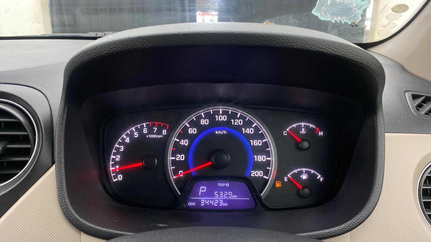 2017 Hyundai Grand i10 SPORTZ (O) AT 1.2 KAPPA VTVT, Petrol, Automatic, 34,422 km, Odometer Image