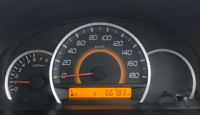 2014 Maruti Wagon R 1.0 VXI, Petrol, Manual, 66,783 km, Odometer Image