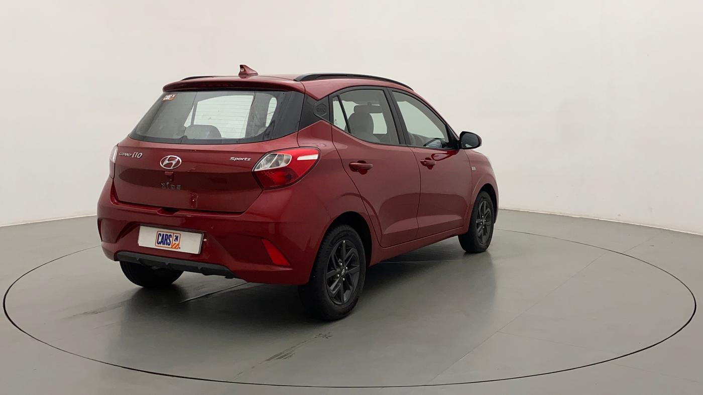 2019 Hyundai GRAND I10 NIOS SPORTZ AMT 1.2 KAPPA VTVT, Petrol, Automatic, 20,873 km, Right Back Diagonal