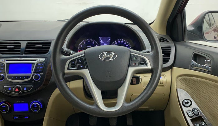 2013 Hyundai Verna FLUIDIC 1.6 VTVT EX, Petrol, Manual, 60,184 km, Steering Wheel Close Up
