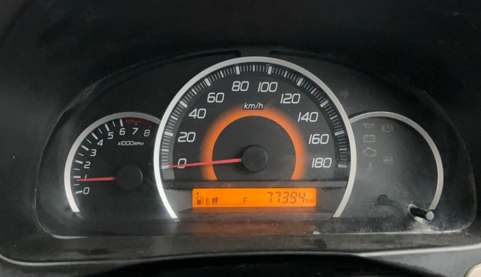 2014 Maruti Wagon R 1.0 VXI, Petrol, Manual, 77,369 km, Odometer Image
