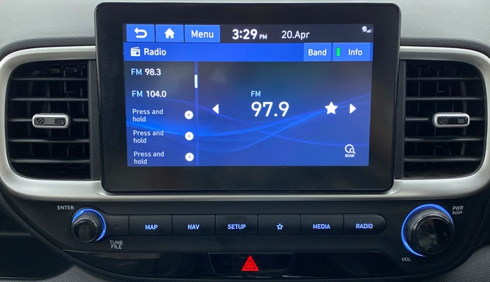 2020 Hyundai VENUE SX PLUS 1.0 TURBO DCT, Petrol, Automatic, 26,640 km, Infotainment System