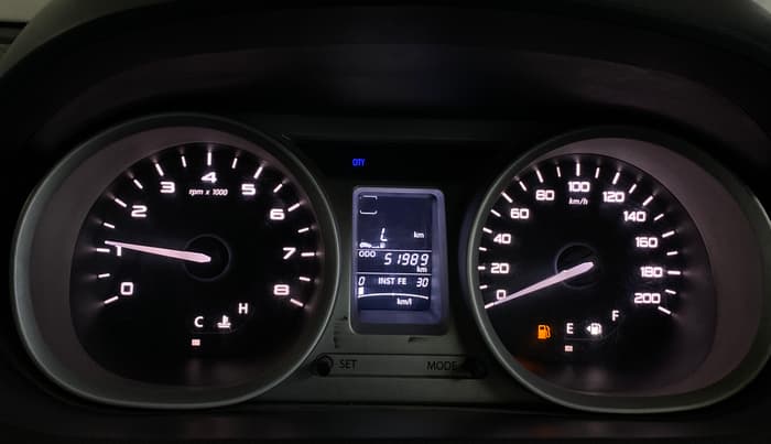 2016 Tata Tiago XZ PETROL, Petrol, Manual, 51,989 km, Odometer Image