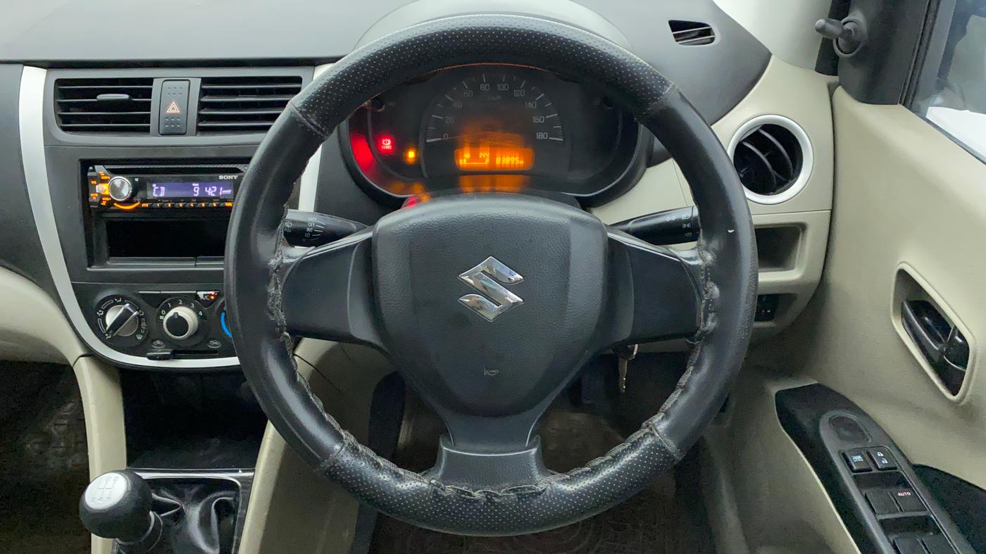 2014 Maruti Celerio VXI, Petrol, Manual, 83,895 km, Steering Wheel Close Up