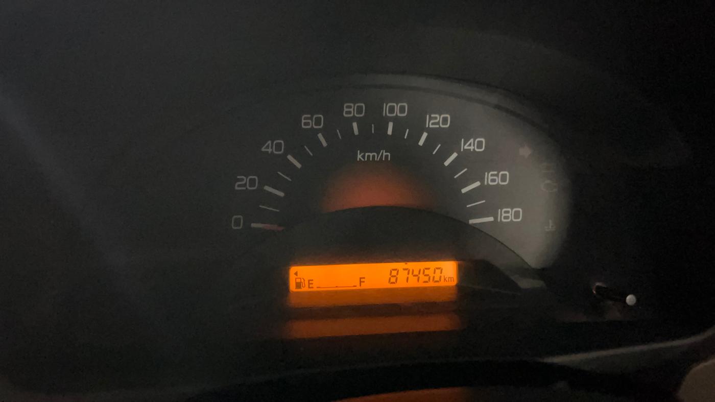 2014 Maruti Wagon R 1.0 LXI, Petrol, Manual, 87,492 km, Odometer Image