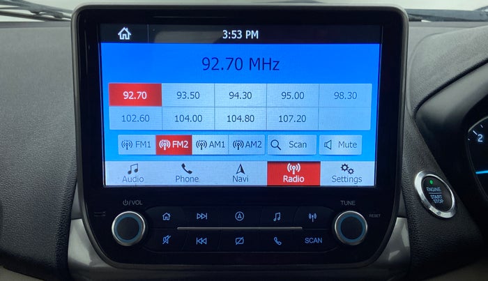 2019 Ford Ecosport 1.5TITANIUM TDCI, Diesel, Manual, 54,077 km, Infotainment System
