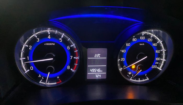 2016 Maruti Baleno DELTA PETROL 1.2, Petrol, Manual, 49,538 km, Odometer Image