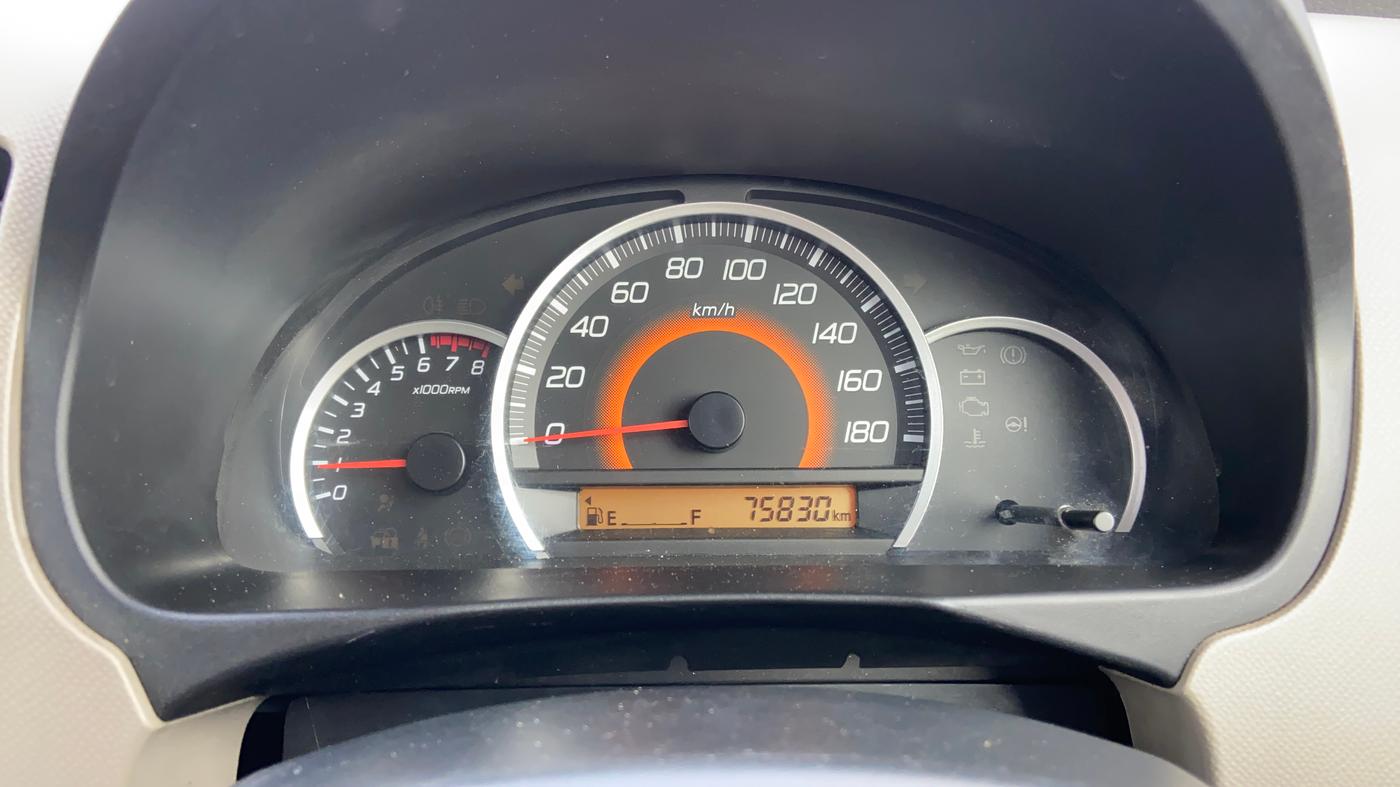 2015 Maruti Wagon R 1.0 VXI, Petrol, Manual, 75,813 km, Odometer Image