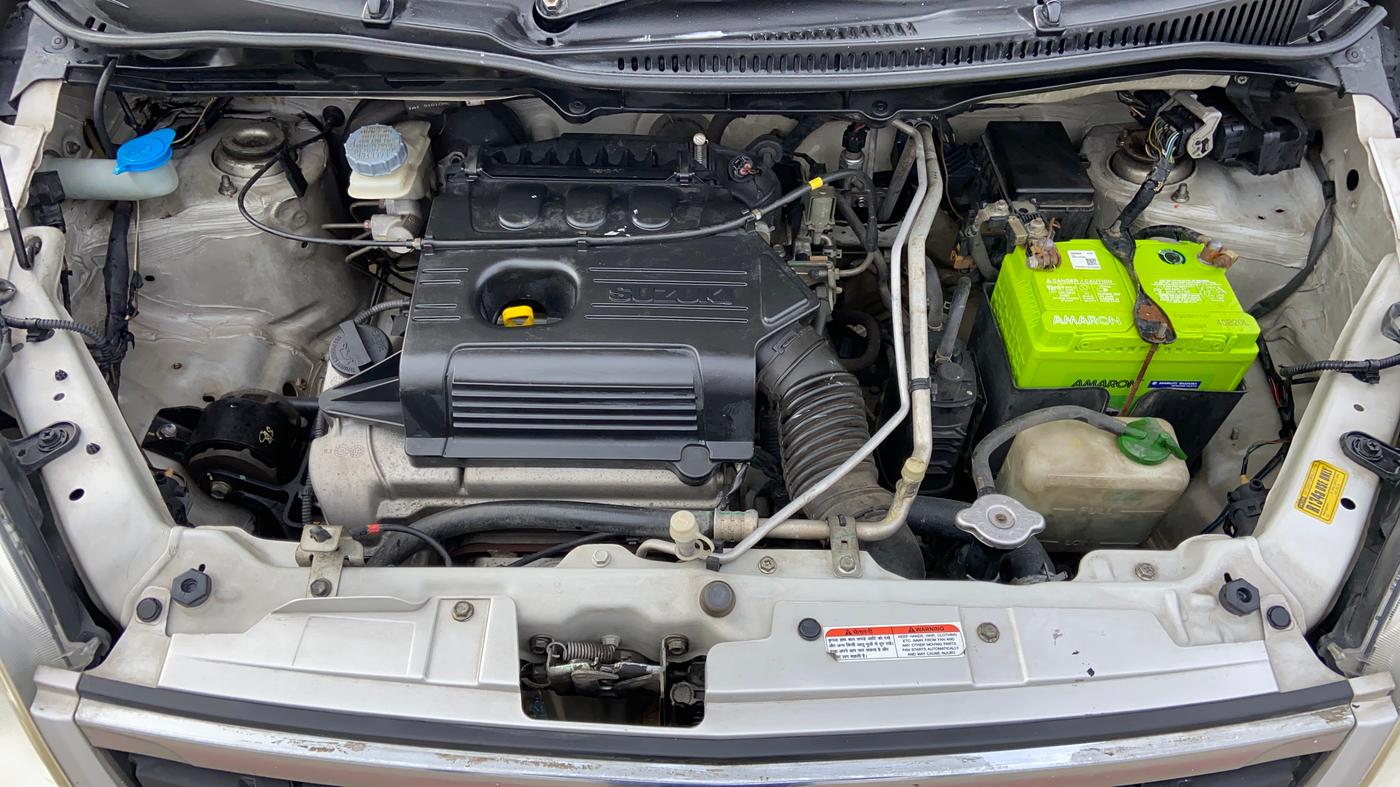 2015 Maruti Wagon R 1.0 VXI, Petrol, Manual, 75,813 km, Engine View
