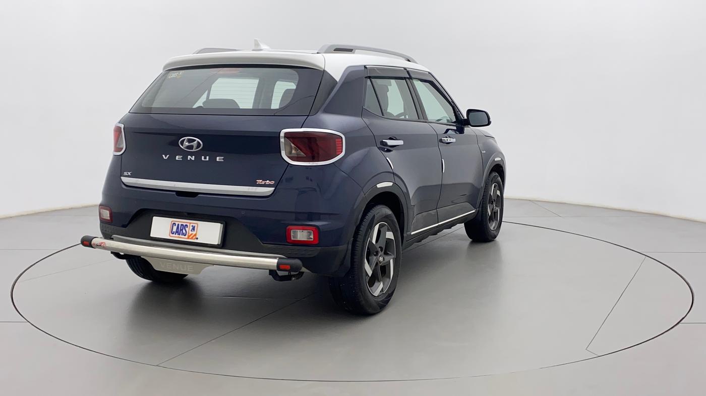 2019 Hyundai VENUE SX PLUS 1.0 TURBO DCT DUAL TONE, Petrol, Automatic, 63,282 km, Right Back Diagonal